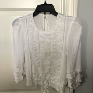 Embroidered Rebecca Minkoff Cropped Top sz XS